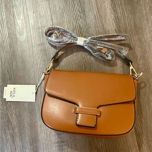 Faux leather shoulder bag/purse